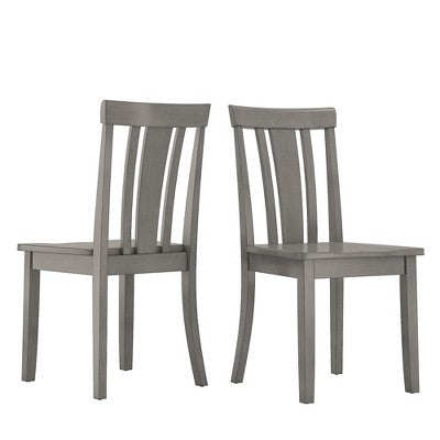  Inspire Q 2pk Keenan Slat Back Dining Chairs Finish