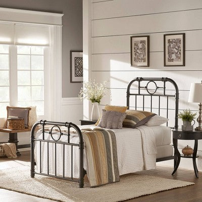  Sherilyn Metal Bed Black - Inspire Q