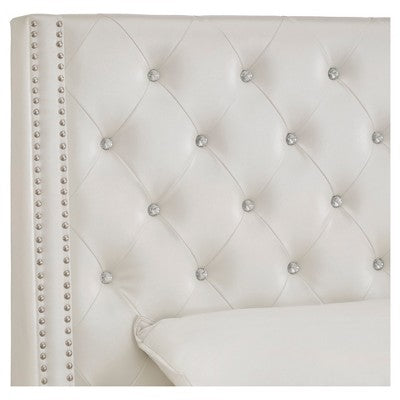  Rosalyn Crystal Tufted Wingback Headboard - Inspire Q®