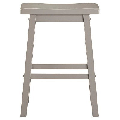  Set Of 2 24" Vinton Counter Height Barstools Wood - Inspire Q