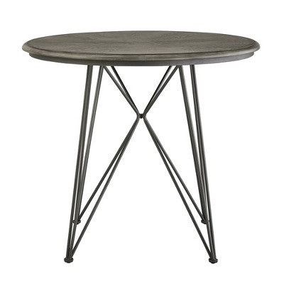  42" Nowell Round Counter Height Table Iron/Gray Finish - Inspire Q