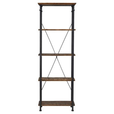  Ronay Rustic Industrial Etagere Bookshelf - Inspire Q