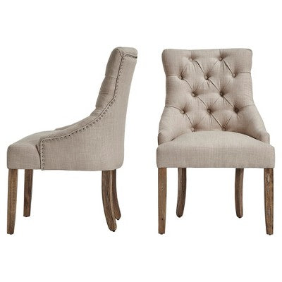  Lawler Button Tufted Dining Chair 2 In Set - Inspire Q®