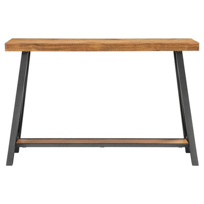  Lanshire Rustic Industrial Metal & Wood Entry Console Table - Inspire Q