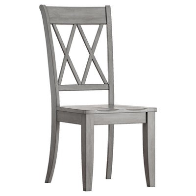  Set Of 2 South Hill X Back Dining Chair Antique Gray - Inspire Q
