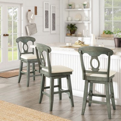  24" South Hill Napoleon Back Swivel Counter Height Chair - Inspire Q