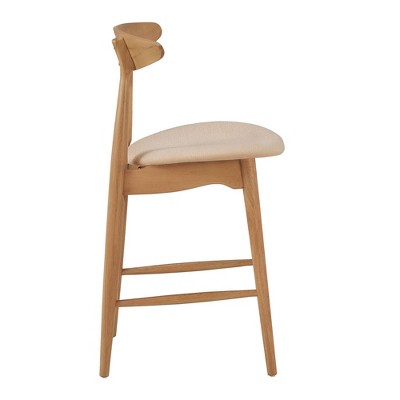  2pk 24" Cortland Mid Century Wood Counter Height Barstools - Inspire Q