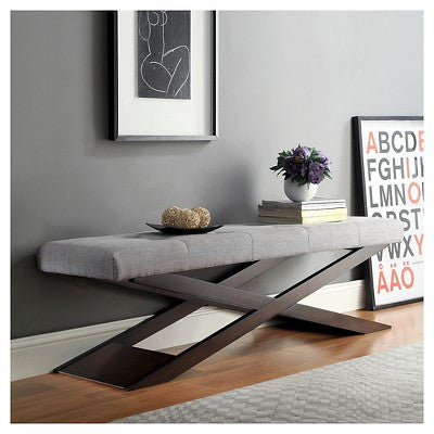  Clinton X Base Bench Gray - Inspire Q