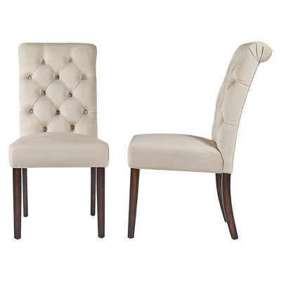  Set Of 2 Grammercy Velvet Button Tufted Dining Chair - Inspire Q